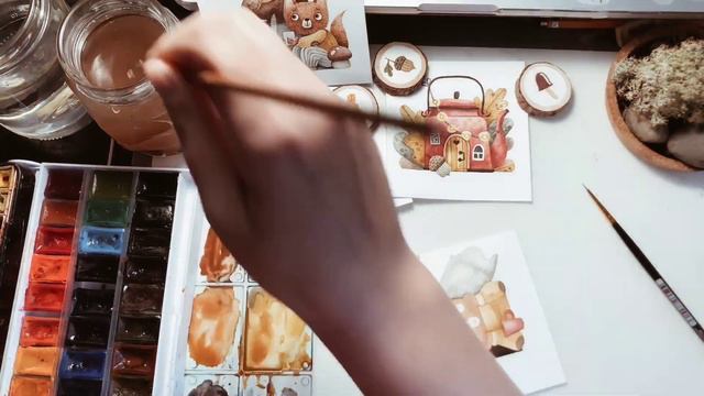 Quick watercolor drawing смотреть онлайн