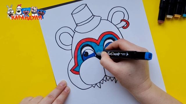 КАК НАРИСОВАТЬ АНИМАТРОНИКА ФРЕДДИ ИЗ БУМАГИ Фнаф 9 #аниматроники #fnf #diy #поделкиизбумаги смотреть онлайн