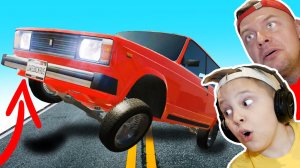 Кто ВЫШЕ Прыгнет ВАЗ или МОСКВИЧ Челлендж Советских МАШИН от Игорюшины Игруши