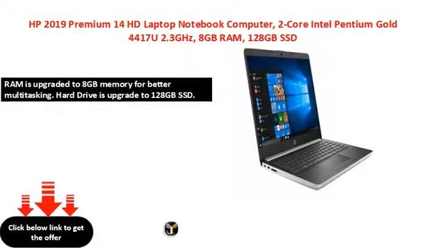 HP 2019 Premium 14 HD Laptop Notebook Computer, 2-Core Intel Pentium Gold смотреть онлайн