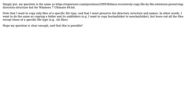 Copy files of certain type in directory and subdirectories preserving structure смотреть онлайн