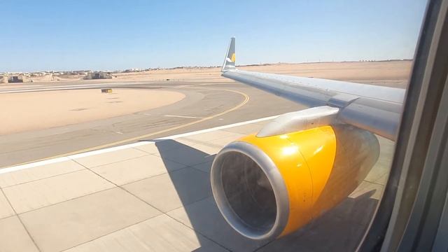 AzurAir Ukraine Boeing 757-300 UR-AZO, Hurgada International Airport  HRG Take-off / взлёт Хургада