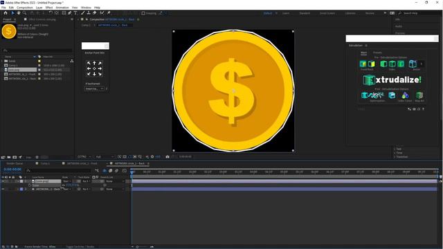 After Effects Extrudalizer Plugin Tutorial смотреть онлайн