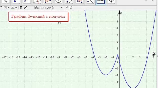 Как ввести текст в программе GeoGebra