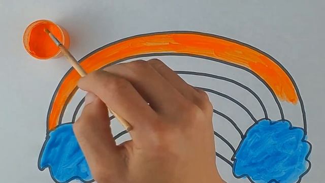Bolalar uchun kamalak chizilgan / Drawing rainbow for children Рисование радуга для детей | for Kid смотреть онлайн
