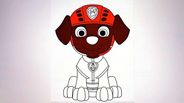 Paw Patrol the Movie 2023 | ZUMA | Coloring Page смотреть онлайн