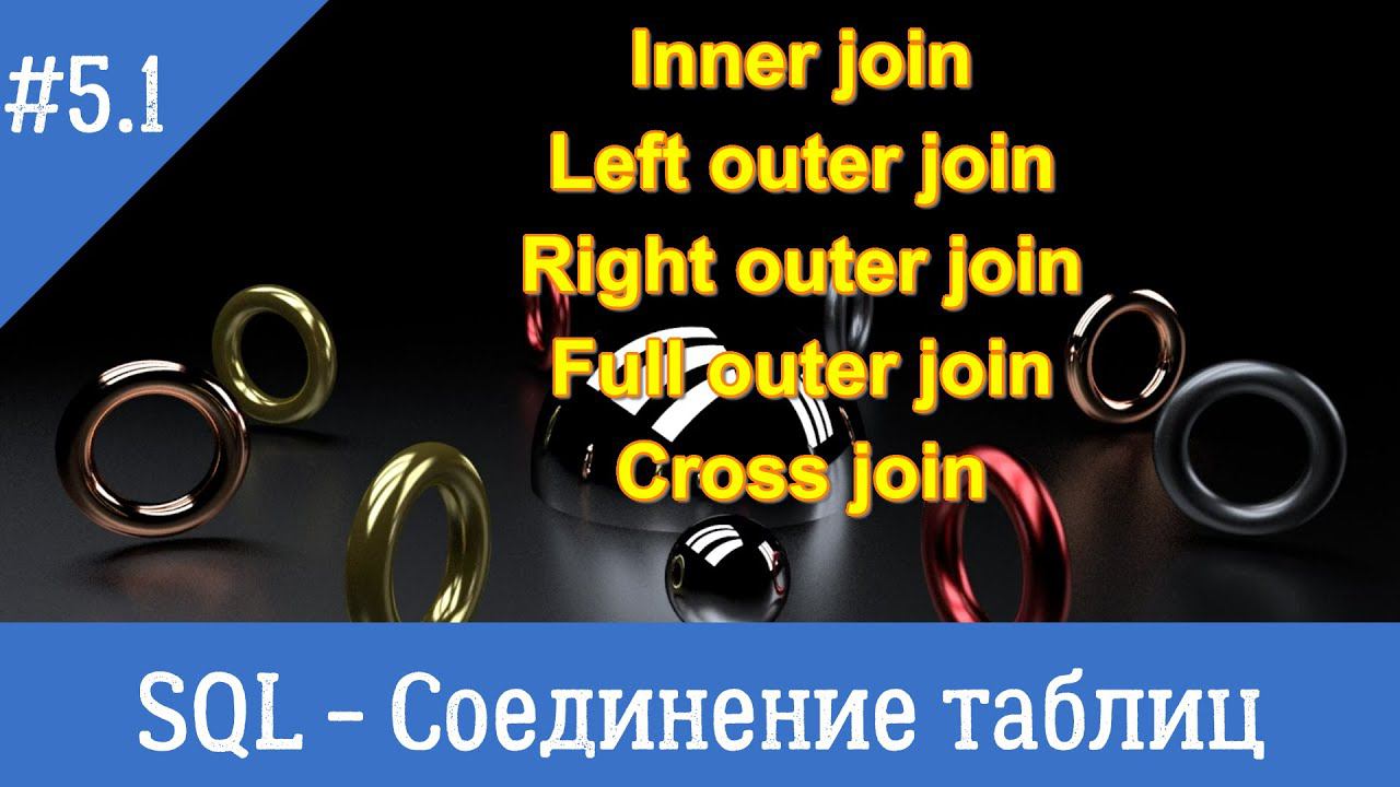 Курс по SQL - урок 5 часть 1 - Соединение таблиц SQL. Виды JOIN. смотреть онлайн