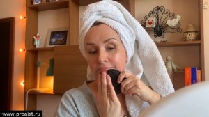 Убираем брыли и второй подбородок скребком гуаша