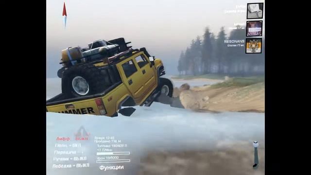 SpinTires - Hummer H2 против Hummer H1 Против FORD Raptor смотреть онлайн
