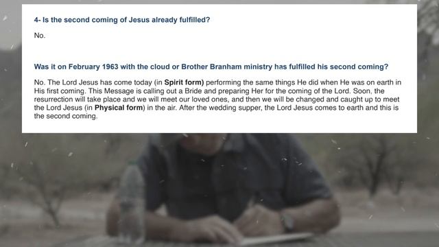 Fr Joseph Branham réponds aux QUESTIONS DOCTRINALES d'un Frère (Seconde venue, Nuée de 1963, etc) смотреть онлайн