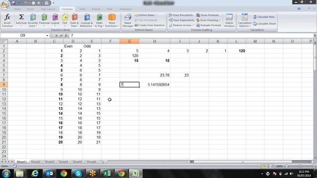 Microsoft Excel Mathmatic Formula M:9718724322 Call for Training смотреть онлайн