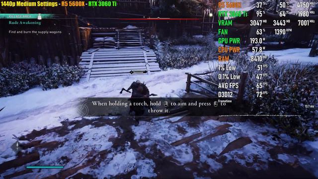 Assassin's Creed Valhalla - RTX 3060 Ti + R5 5600X - 1080p, 1440p & 4K - HUB, Medium & Ultra High смотреть онлайн