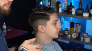 Мужская стрижка шторки на волнистые волосы | curtains haircut