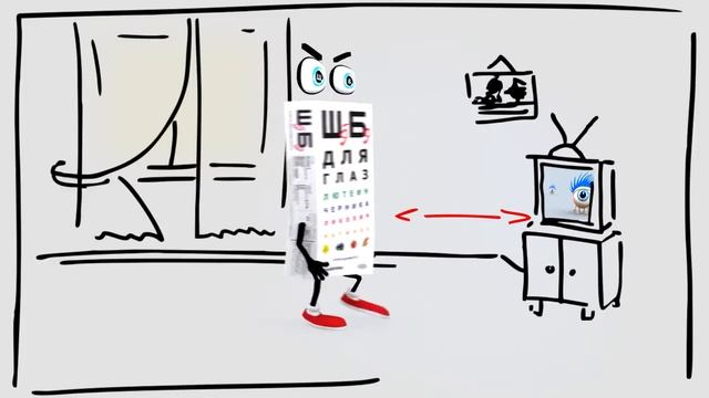 Как смотреть телевизор без вреда для глаз? Правило расстояния смотреть онлайн