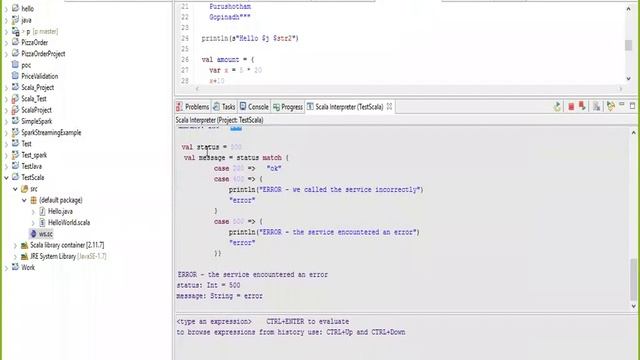 Switch Case Statement in Scala v9 смотреть онлайн