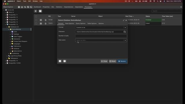 How to use Restore Dialog in pgAdmin 4 смотреть онлайн