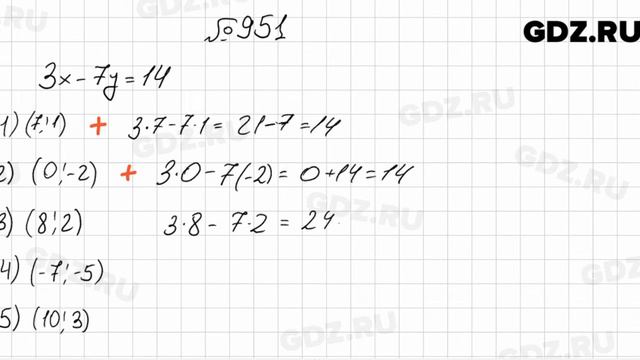 № 951 - Алгебра 7 класс Мерзляк