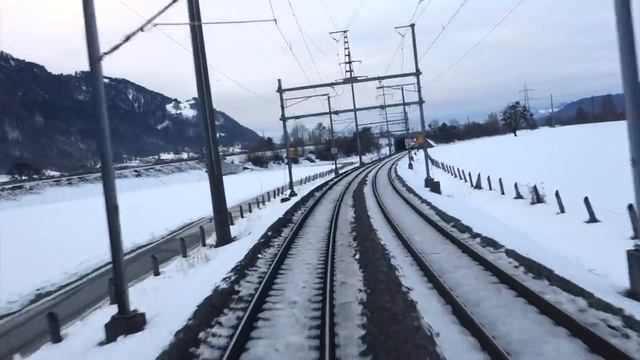 Путешествие на поезде Куре - Цюрих, Швейцария [2016] смотреть онлайн