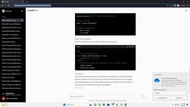 w3schools python mysql смотреть онлайн