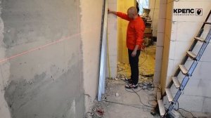 Как самому измерить перепад пола в новостройке при помощи лазерного уровня