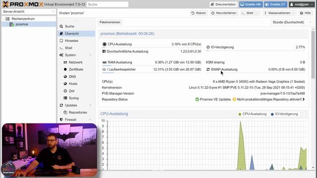 Proxmox IoBroker Installation & Umzug [SmartHome]