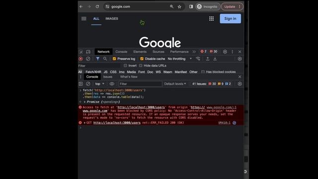 CORS Explicado con ejemplos y solución смотреть онлайн
