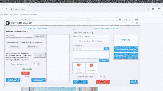 GENY INSTAGRAM BOT | Auto Like & Unlike, Comment, Follow/Unfollow, Auto Mention and Much More??? смотреть онлайн