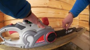 Обзор. Электрическая пила Зубр ЗЦП-2001-02. Часть 1. Первый пуск