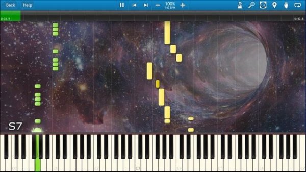 OVER THE HORIZON SAMSUNG RINGTONE HISTORY IN SYNTHESIA [Galaxy S-S20]
