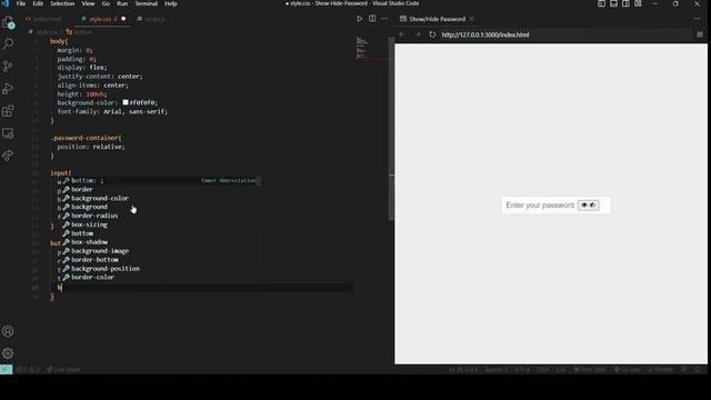 How to make a Show/Hide Password Input with HTML, CSS and JavaScript смотреть онлайн