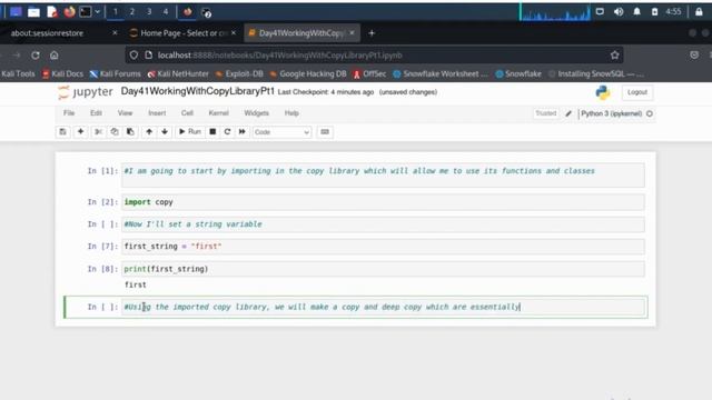 Day 41 Copy Library - Strings: Copy & Deep Copy - Day 41 of 100 Days of Code смотреть онлайн