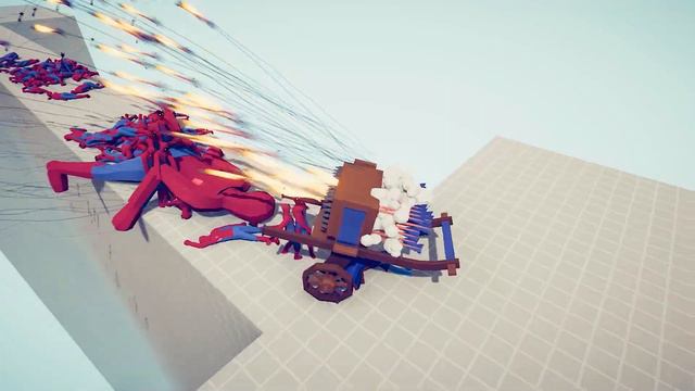 CAN 100x SPIDER MAN + GIANT CROSS THE BRIDGE? - TABS | Totally Accurate Battle Simulator 2023 смотреть онлайн