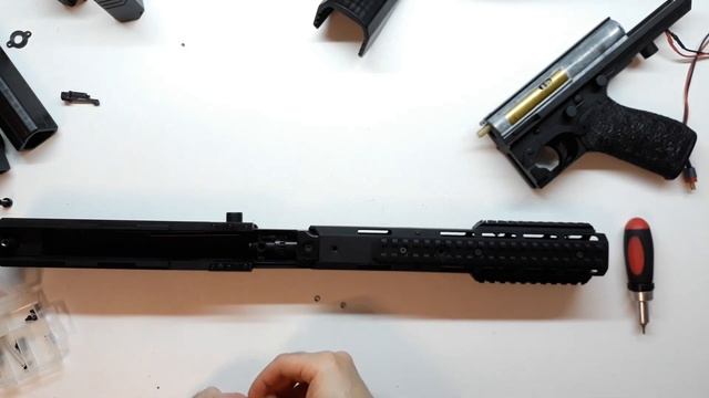 Современный обвес для М1А1 от CYMA при помощи 3D-печати: сборка смотреть онлайн