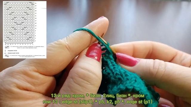 ?Узор "Елочки" спицами? Вяжем красивый узор спицами. Вязание спицами. Knit pattern "Fir-tree". смотреть онлайн