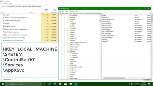 How to disable wsappx and stop its high CPU/Disk usage (Windows 10)