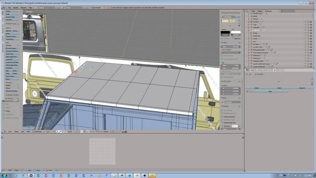 Blender 2.79 - modeling suzuki samurai part 4 - tutorial EN 2017 смотреть онлайн