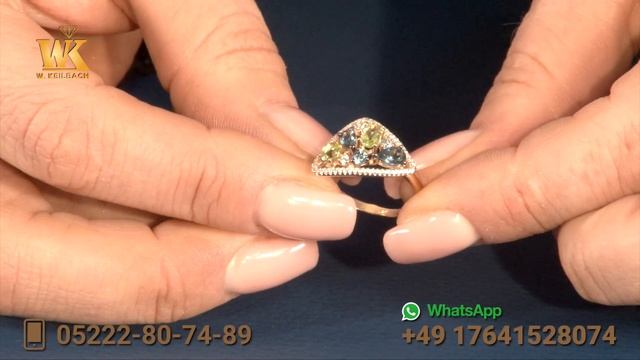 155) СЕРЬГИ и КОЛЬЦО с топазами, хризолитами и фианитами 2303_2 Art 147029048,147018751 смотреть онлайн