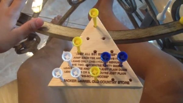 Peg Game puzzle solve!