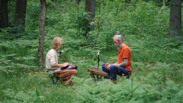 Звучание Глюкофона и Сантура, Игра /Playing on Steel Tongue Drum and Santur (beautiful relax music) смотреть онлайн