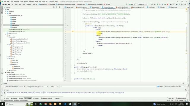 CRUD ANDROID STUDIO PHP MYSQL WEB SERVICE || 2023 PARTE 04 ELIMINAR смотреть онлайн