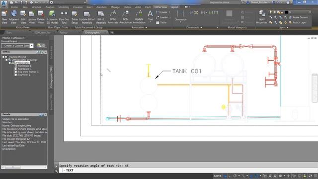 AutoCAD Plant 3D Adding Annotations to the Drawing смотреть онлайн