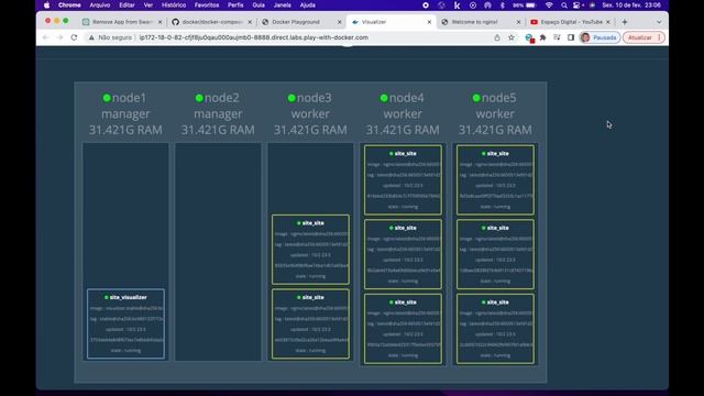 DOCKER SWARM - COMO ADMINISTRAR SEUS CONTAINERS USANDO O DOCKER LABS (DOCKER PLAYGROUND)! смотреть онлайн