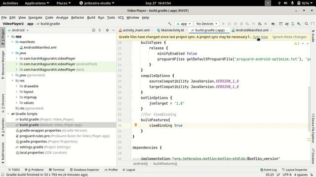4.View Binding Android Studio | Android Development Kotlin in Hindi смотреть онлайн