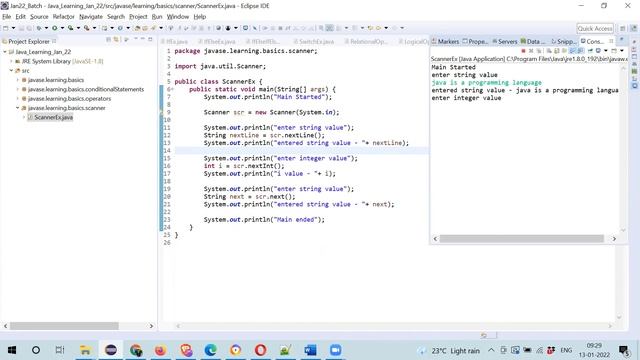 Java Tutorials for Beginners | Scanner Class in Java | Chapter#8 | Core Java | WhyNotJava смотреть онлайн