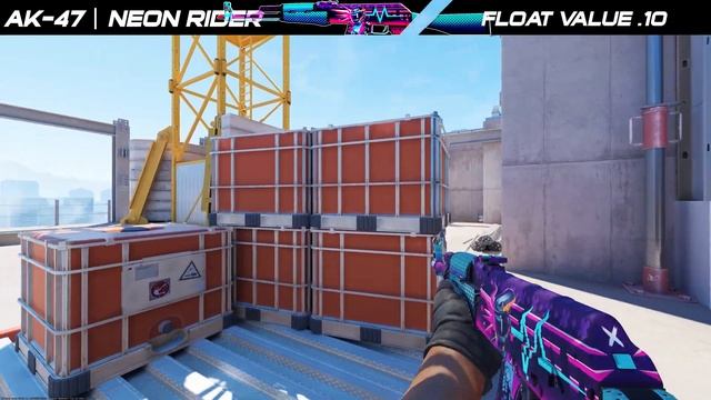 CS2 AK-47 | Neon Rider - Skin showcase all floats [4K60FPS] смотреть онлайн