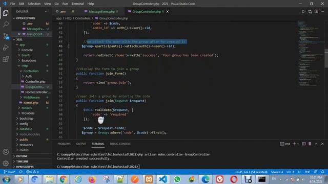 Group Chat and Private Chat with Pusher at real Time using Laravel смотреть онлайн