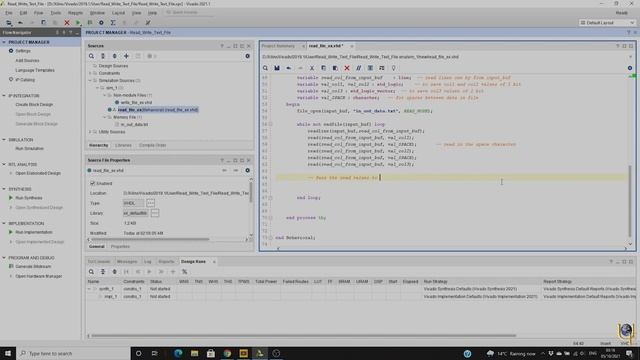 VHDL Read Data from file and Write Data to file | Xilinx Vivado смотреть онлайн