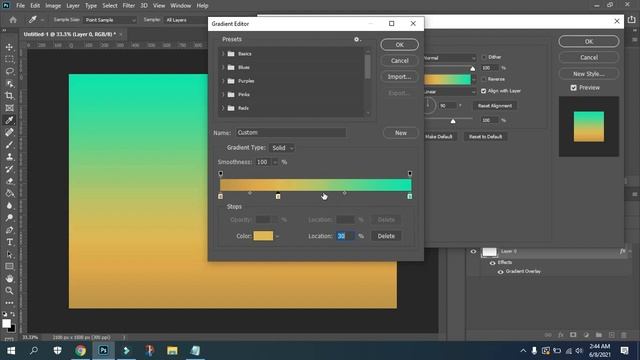 How To Add Golden Color Gradient In Photoshop | हिन्दी / اردو смотреть онлайн