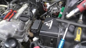 Снятие двигателя 1GR-FE Toyota Prado 120