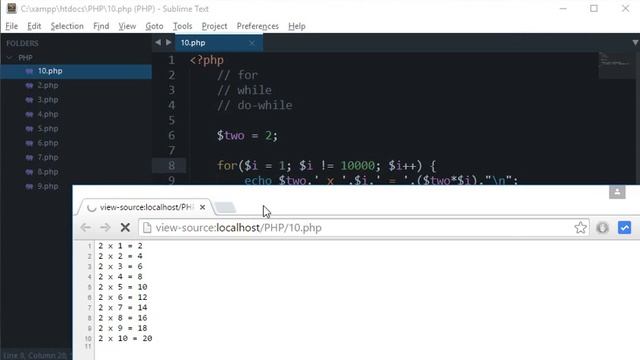 PHP Tutorial 10: Loops смотреть онлайн